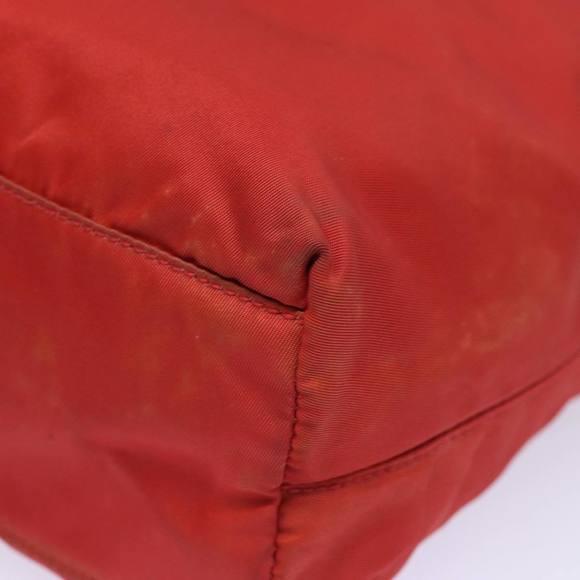 PRADA Nylon Hand Bag Red Auth 80112 - Picture 16 of 16